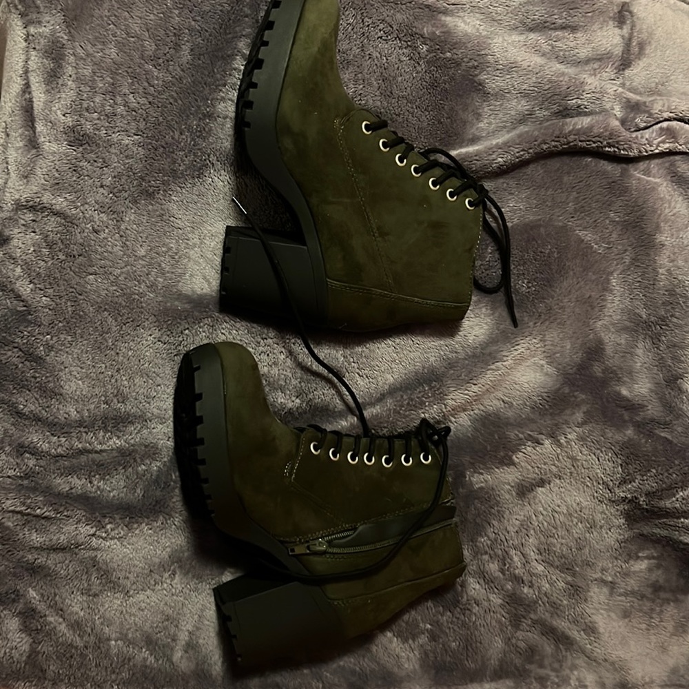army green boots